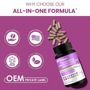 Commercio all'ingrosso naturale crescita dei capelli vitamina C & E capsula tutto in uno sbiancamento della pelle biotina idrolizzato Multi collagene capsula integratore - Product Image 5