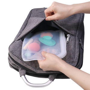 ถุงซิลิโคนเก็บอาหารแบบสุญญากาศ ป้องกันการรั่วซึม เกรดอาหาร สำหรับใช้ในครัวเรือน (แพ็ค 3 ชิ้น) - ถุงเก็บอาหารซิลิโคนนำกลับมาใช้ใหม่ได้ - Product Image 5