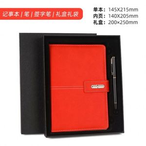 Customizable Blue Leather Notebook Corporate Gift Set A5 Diary Wholesale Promotional Luxury Business Pen USB Drive <b>Note</b> <b>Book</b> Set - Product Image 6