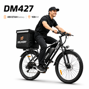 Vélo de montagne électrique DM427, moteur arrière 750W, cadre en aluminium, frein à disque hydraulique 7 vitesses, batterie 48V 27AH pour la livraison - Product Image 1