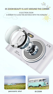 Appareil photo numérique 2,4 pouces 16x 2,7K 1080P vidéo adapté aux enfants, aux étudiants et aux débutants. - Product Image 2