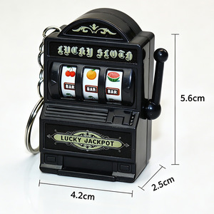 Nouveau Porte-clés en résine transfrontalier, motif machine <span class=keywords><strong>à</strong></span> fruits, console de jeu électroplaquée, machine <span class=keywords><strong>à</strong></span> bascule rétro, petit jouet anti-stress <span class=keywords><strong>pour</strong></span> sac - Product Image 2