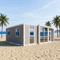 Maisons préfabriquées pliables, mobiles et extensibles de 20 pieds/30 pieds/40 pieds, unités résidentielles modulaires préfabriquées à 2/3/4 chambres