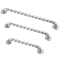 Main courante de sécurité ADA en acier inoxydable blanc de 18, 36, 42 pouces, diamètre de tube de 1,5 pouce, support commercial pour toilettes, idéale pour personnes âgées