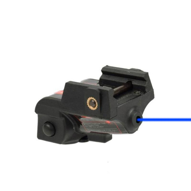 LUGER Rechargeable Aluminum Alloy Tactical Laser Sight Subcompact 20mm Green Blue Laser Sight Scope for Outside Hunting