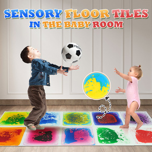 Pannelli Sensoriali Liquidi Multicolore Cangianti, Tappetino Morbido e Sicuro per Bambini, per Sala Giochi e Uso Educativo Speciale - Product Image 4