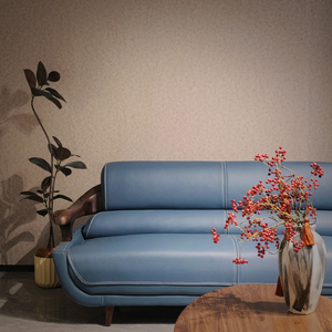 Letto Quadrato in Legno Massello di Wenge del Gabon con Pelle Genuina Spessa 2,2mm, <span class=keywords><strong>Arredamento</strong></span> di Lusso Durevole ed Ecologico per Soggiorno - Product Image 1