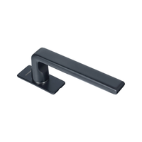 Manija de Ventana Ultrafina A31001, Acero Inoxidable SUS304, Acabado Negro Mate, Palanca para Ventanas Abatibles a la Derecha