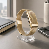 Compatible avec Samsung Galaxy Watch 7 6 5 4 Classic, bracelet magnétique en acier inoxydable milanais