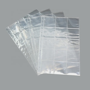 Siêu rõ ràng tấm nhựa bảo vệ giao dịch Thẻ Tay Áo chất kết dính Sheets 4 <span class=keywords><strong>Pocket</strong></span> thẻ bóng đá Pro thể thao A4 ảnh đấm Túi - Product Image 4