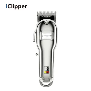 IClipper-K5s 新的专业电动 LED 电源显示男士理发器