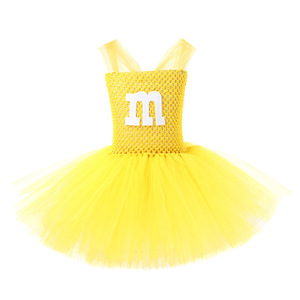 Gaun Tulle kacang permen <span class=keywords><strong>coklat</strong></span> untuk anak-anak rok Anime kartun anak perempuan pakaian pertunjukan pakaian untuk Halloween - Product Image 2