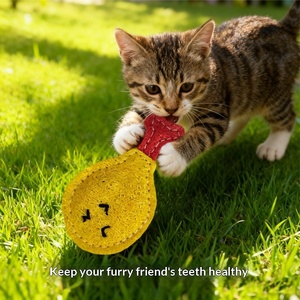 ของเล่นแมวลูฟา ของเล่นช่วยผ่อนคลาย ของเล่นทำความสะอาดฟัน ของเล่นกัดแทะแบบมีปฏิสัมพันธ์ - Product Image 4
