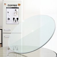 Plateau de table en verre trempé poli, forme personnalisée, verre de sécurité transparent pour la décoration de table et de mobilier domestique