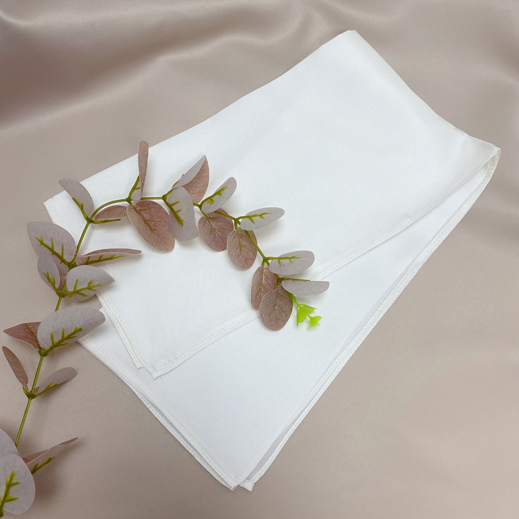 12 мм 100% шелк тутового шелкопряда квадратный белый саржевый Шелковый квадратный шарф