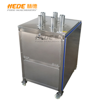 Fruit- en groentesnijmachine, neerwaartse snijmachine, snijapparatuur voor aardappelen, komkommer, courgette, bananen en aubergine.