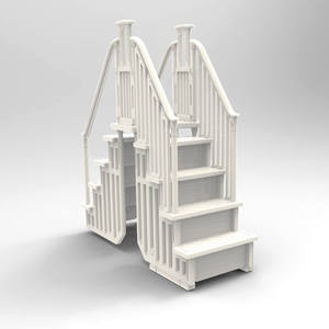 Échelle <span class=keywords><strong>d</strong></span>'escalier <span class=keywords><strong>de</strong></span> <span class=keywords><strong>piscine</strong></span> en PE blanc durable et écologique, <span class=keywords><strong>de</strong></span> 2,2 m <span class=keywords><strong>de</strong></span> hauteur, pour l'accès aux piscines - Vente en gros - Product Image 3