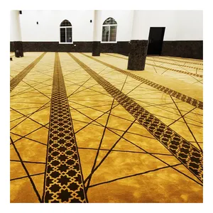 Customized Traditional Arabic Carpet Design For Mosque Masjid Prayer Room With High Quality Runner Mat Rug Carpet