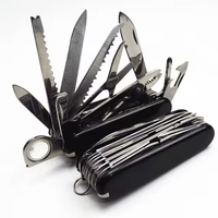 EDC 17 en 1 Gadget de survie pour le camping en plein air Couteau de poche multifonctionnel pliable pour hommes