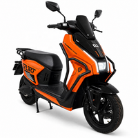 Skuter Listrik Beban Berat Motor 3000W Roda 12 Inci Rem Cakram Ganda Baterai Asam Timbal Rangka Diperkuat Rak Kargo