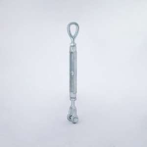 Crochet de tendeur en acier au carbone galvanisé argenté personnalisable vis de gréement industrielle forgée de type américain avec corps ouvert - Product Image 6