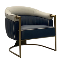 Chaise de loisirs en cuir, haute qualité, bon marché, tissu de maison rembourré, accent de loisirs
