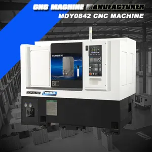 Torno de torneado-fresado CNC de cama inclinada de alta precisión MDY0842 con máquina CNC Yaxis de torreta eléctrica