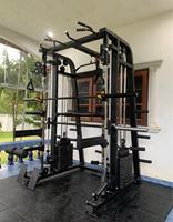 ZY-Home et Commercial Smith Machine Functional Trainer Power Rack Cable Crossover Équipement de Gymnastique avec Double Pile de Poids
