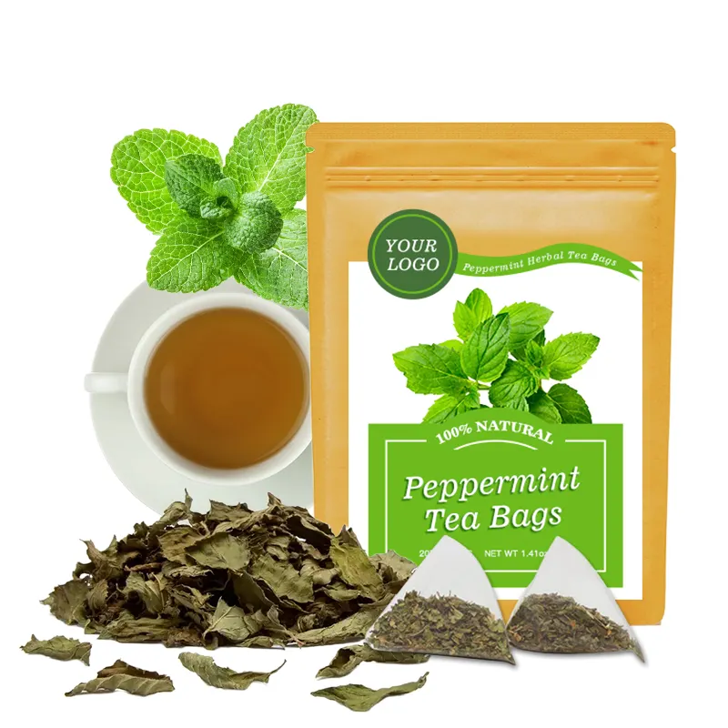 Натуральный смешанный чай, органический чай с перечной Мятой