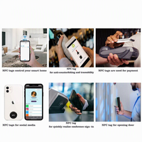 Étiquette/autocollant RFID vierge programmable sur mesure 13,56 MHz, enceinte RFID humide/sèche NFC213 NFC215 NFC216, autocollant de carte NFC