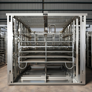 Panneau de corral de pâturage de stylo de cheval temporaire enduit de poudre de panneau de bétail galvanisé résistant pour l'ordre minimum 1kg de clôture de bétail - Product Image 2