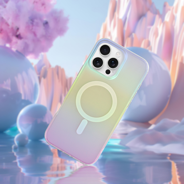 Hot Sale Matte Gradient Color Changing Holographic Shockproof Magnetic Mobile Cover for iPhone 17 16 15 14 Pro Max