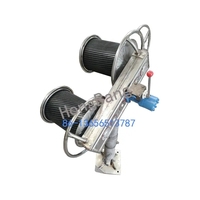 Moteur hydraulique Double tambours treuil marin transporteur de filet hydraulique remorque en fonte de bateau hydraulique transporteur de filet de pêche hydraulique