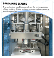 Ligne de production entièrement automatique de poudre de lait pur, machine de remplissage, de scellage et d'emballage pour la poudre de lait en Arabie Saoudite