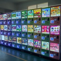 Distributeur automatique de capsules Gacha, compatible paiement par pièces/billets/code QR, fabriqué par le fabricant d'origine (OEM), pour jouets en capsules de 50-80 mm