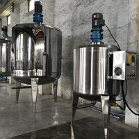 Cuve de mélange électrique à vapeur à double enveloppe de 50L, 1000L, 5000L avec agitateur en acier inoxydable