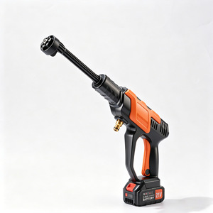 Portable 21V Cordless Electric Car Washer <b>Gun</b> Lithium <b>Battery</b> High Pressure Water Spray Black Plastic Body - Product Image 2