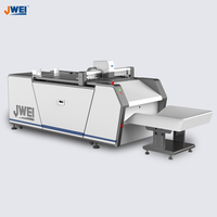 Machine de découpe à plat JWEI LST, fabricant d'échantillons de boîtes pour les petites imprimeries, artisanat, boîte de validation, prototype avec caméra CCD