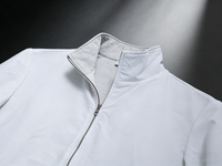 Chaqueta con cremallera lisa al por mayor, informal, reversible, cortavientos, para hombre, tipo cárdigan