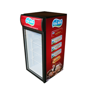 Oumeite commercial porte unique vitrine verticale refroidisseur affichage boisson froide porte en verre réfrigérateur pour dépanneur réfrigérateur - Product Image 2