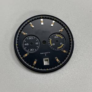 Montre-bracelet automatique pour homme, avec cadran noir mat et argent, ratio de 3-9H, adapté pour la chaîne - Product Image 4