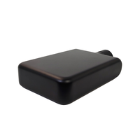 Bouteille d'eau plate en acier inoxydable réutilisable, portable, anti-fuite, 500 ml, format A6, sans plastique