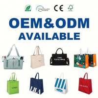 Sac à main en toile de coton personnalisé avec logo imprimé, recyclable, grand sac de shopping pour femmes