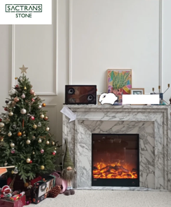 モダンデザインの高級カスタムエコフレンドリー磨き大理石暖炉（キッチン、バスルーム、リビングルーム、ホテル、屋内用）1年間保証 - Product Image 1