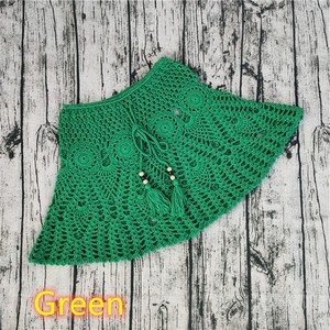 Robe de plage en <span class=keywords><strong>crochet</strong></span> 8 couleurs faite à la main Bikini maillot de bain surjupe - Product Image 6