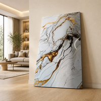 Panneau mural en PVC moderne, non toxique, imperméable, résistant aux UV, effet marbre, écologique, sans formaldéhyde, ignifuge, insonorisant, pour usage commercial