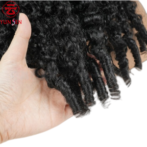 Peluca Larga de Cabello Virgen Chino Marrón Oscuro con Frente de Encaje HD 13*6 |   Textura de Ondas de Agua |   Natural y Voluminoso - Product Image 5