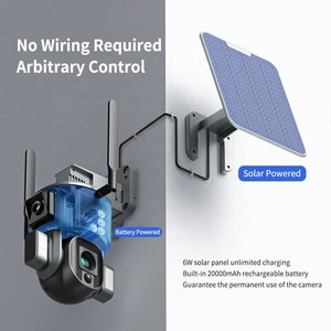 กล้องวงจรปิดรักษาความปลอดภัยกลางแจ้ง 4K 20X 4gSim Card Wifi รองรับซิมการ์ด พร้อมระบบแจ้งเตือน เชื่อมต่อได้ กล้องวงจรปิดแบบ PTZ พลังงานแสงอาทิตย์ 3 เลนส์คู่ รุ่น Y5, Y5 20x D - Product Image 5