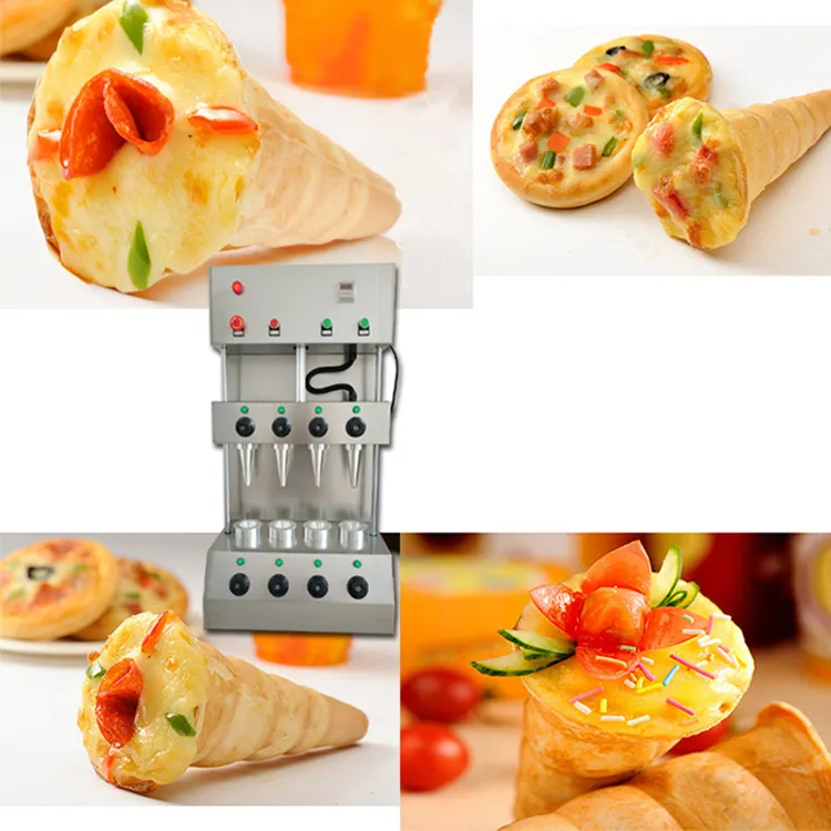 Factory Direct Commercial Philippine Snack Sweet Pizza Cone Display Shelf High Quality Pizza Cone Machine