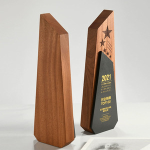 Trophées en bois Plaques de récompenses Bois massif <span class=keywords><strong>personnalisé</strong></span> pour trophées et médailles en <span class=keywords><strong>marbre</strong></span> créatifs - Product Image 4